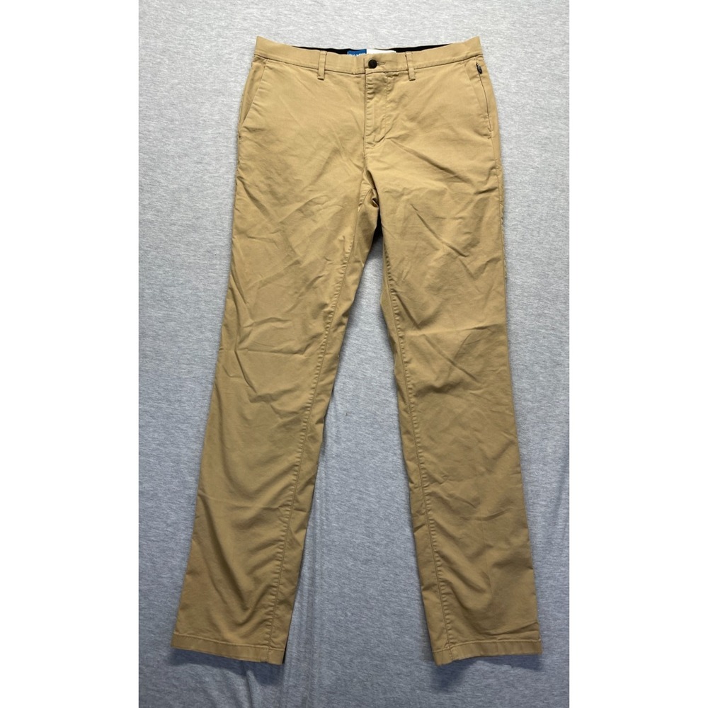 Old Navy Built-In Flex Chino Pants Mens‎ 34x36 Tan Casual Ultimate Tech Straight